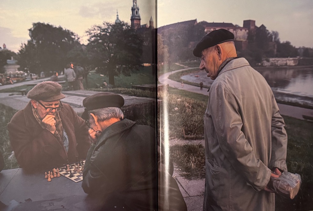 Older men playing chess in Cracow