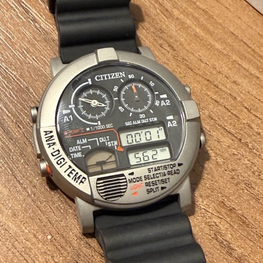 Citizen Ana-Digi Temp JG0070-11E on hand