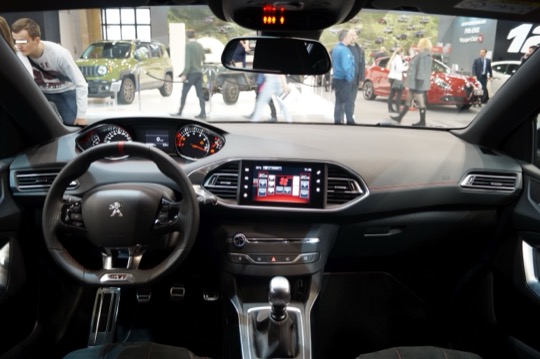 Peugeot 308 GTI interior with the signature i-Cockpit