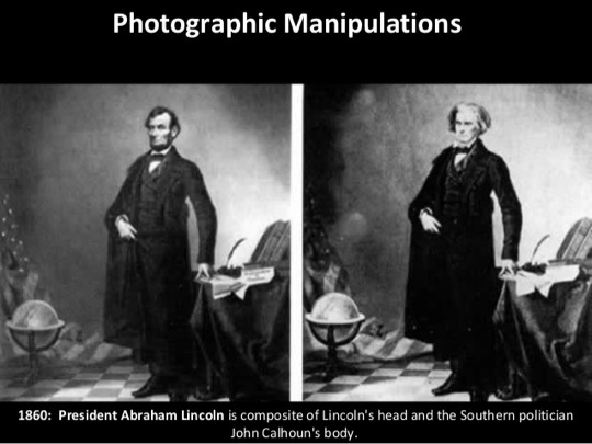 Infografika historii manipulacji fotograficznej